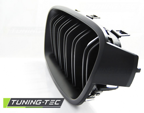 Upgrade Sportgrill Nieren für BMW 3er F30/F31 Limousine/Touring 11-18 matt schwarz in Doppelsteg Design